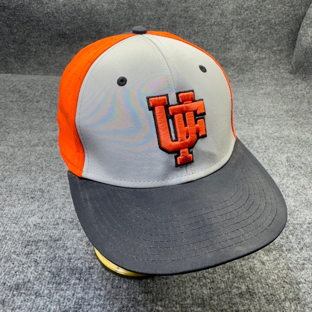 Vintage NCAA Findlay Oilers Baseball Cap Mens 7 1/8 Gray Fitted Hat The Game